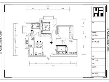 本方案是三室二厅一卫户型结构，三个房间都是卧室，围