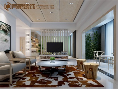 本空间以“浅白.木居”为主题、室内多采用木质材料、