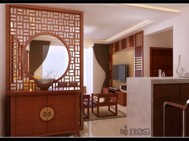 新中式风格 中国风的构成主要体现在传统家具(多为明