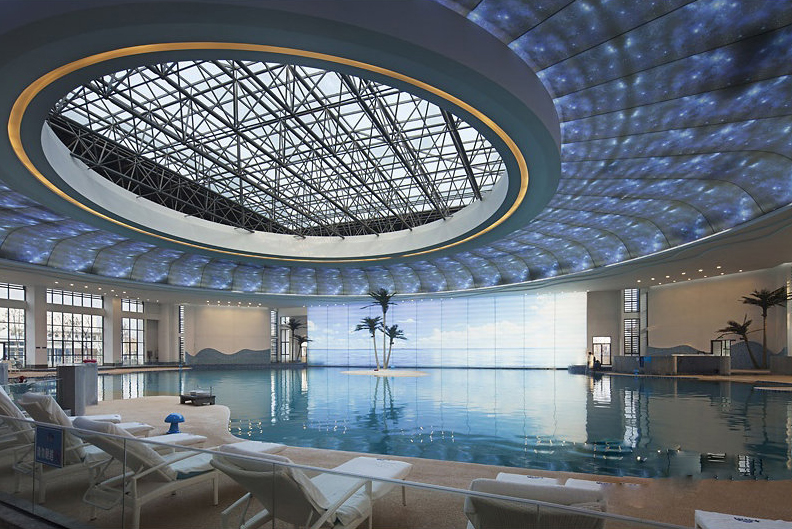 中国古海旅游度假酒店酒店空间吊顶
