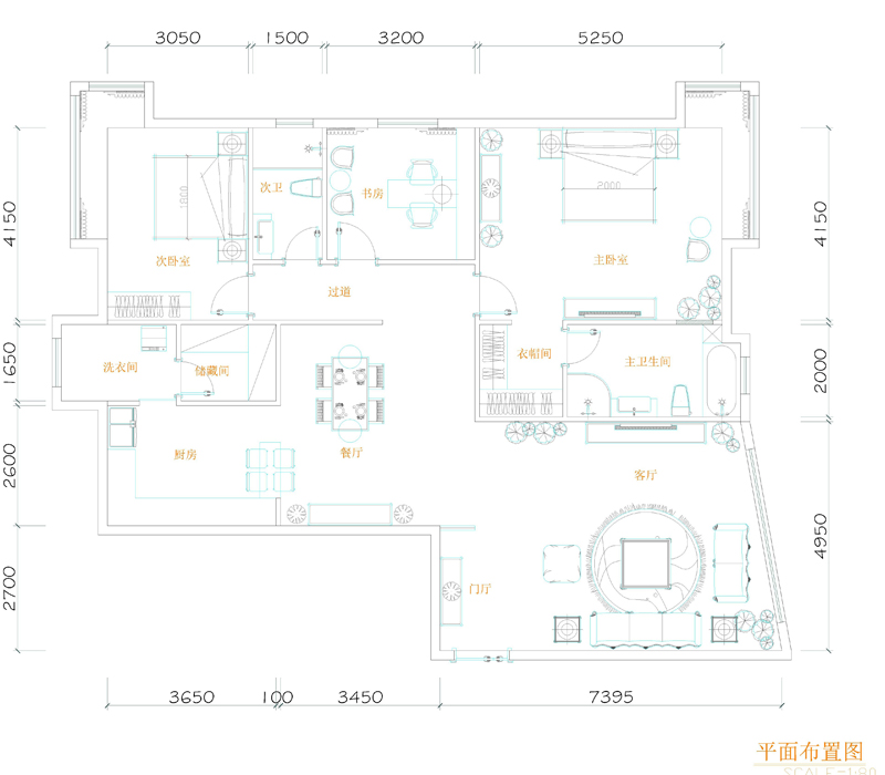 中式公寓平面设计图