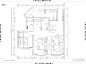 COCO蜜城90平米简约风格平面布置户型图