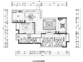 美信海公館150平方案平面圖