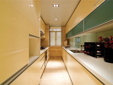 现代厨房背景墙效果图