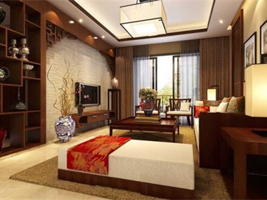新中式家装案例客厅