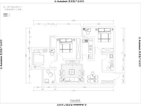 龙湖·水晶郦城87平米A-2户型图3室2厅1卫2阳台平面布置户型图